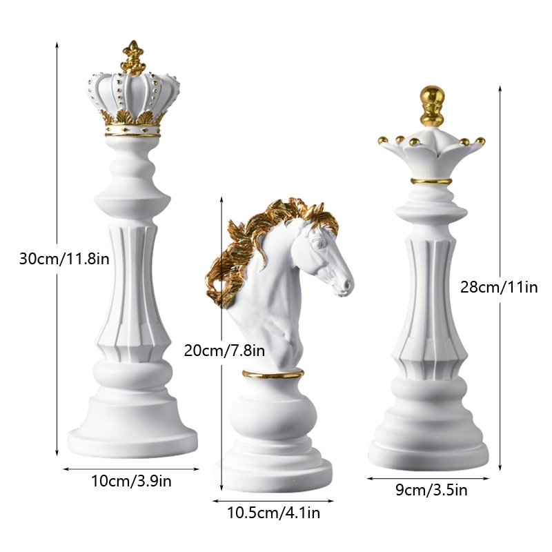 Rei e Rainha Xadrez - Decoração - King and Queen Chess