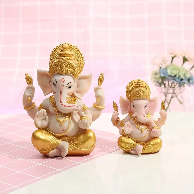 Escultura Lord Ganesha - Abundância e Riqueza